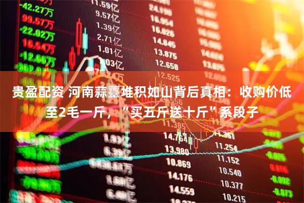 贵盈配资 河南蒜薹堆积如山背后真相：收购价低至2毛一斤，“买五斤送十斤”系段子
